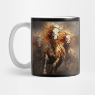 Graceful Watercolor Gallop Majestic Horse Art Print Mug